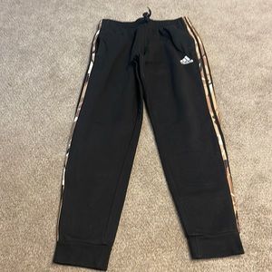 Adidas black joggers size large